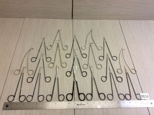 Snowden Pencer V Mueller Scanlan Surgical Scissors Forceps Lot of 19 #834