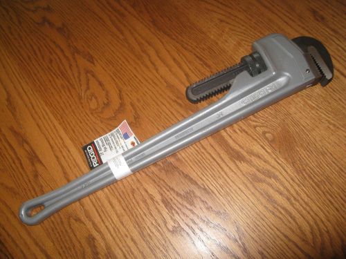 New Ridgid 31105 24&#034; Aluminum Straight Pipe Wrench - Model 824