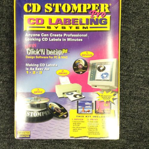 Factory-Sealed CD Stomper Pro CD Labeling System