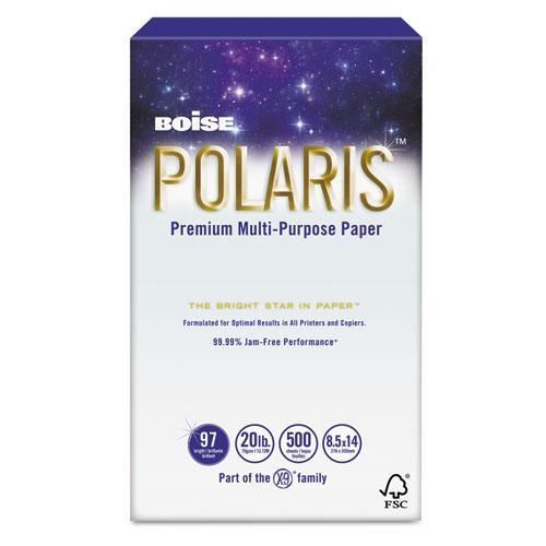 New boise cascade pol-8514 polaris copy paper, 8 1/2 x 14, 20lb white, 5,000 for sale