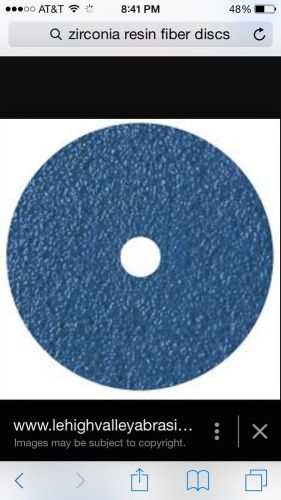 4-1/2&#034; X 7/8&#034; Resin Fibre Disc Zirconia 60 Grit (125 Pieces)