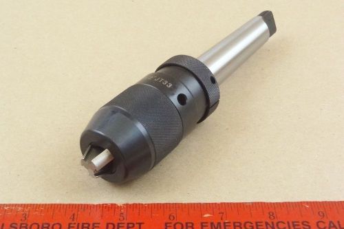 MT3 HEAVY DUTY KEYLESS DRILL CHUCK JT33 TAPER MACHINIST LATHE TOOL 0 - 1/2&#034; CAP