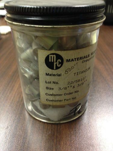 Ti 99.99%, evaporation pellets, 3/8&#034; x 3/8&#034;, 1 Lb