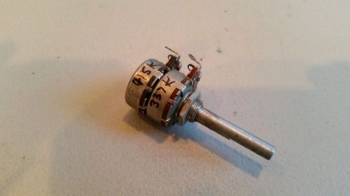 Vintage nos single shaft dual potentiometer reading 415k &amp; 337k probably cts for sale