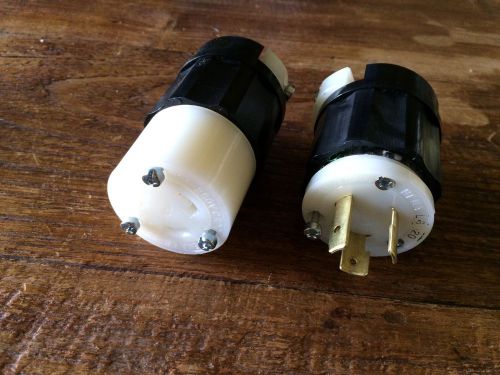 Leviton L6-20p Grounded 250V Plug Set, Male And Female