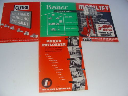 Lot of 4 Vintage 1950&#039;s Fork Truck Forklift Sale Brochures