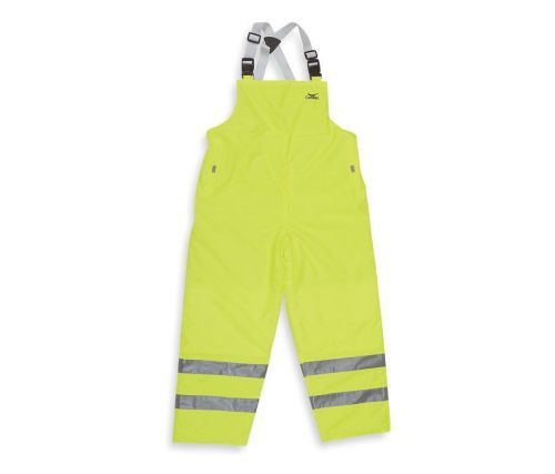 1FBA6 Condor Hi-Vis Rain Bib Overall, Yellow/Green, S