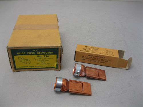 Lot (10) pairs buss no 226 fuse reducer new h12 (1759) for sale