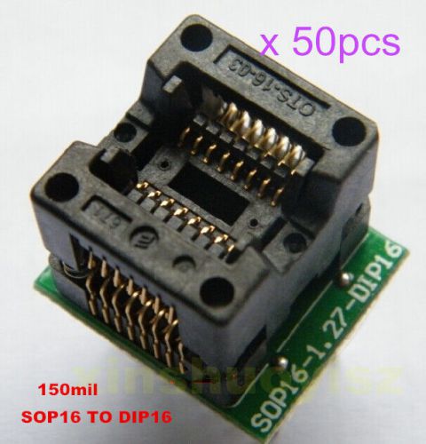 [50x] Universal SOP16 TO DIP16 Programmer  IC Socket Adapter Test Socket