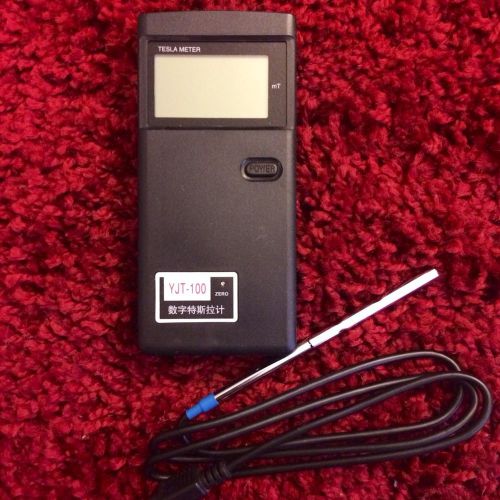 Handheld Gauss Tesla Meter Magnet Tester With Durable Sheathed Probe