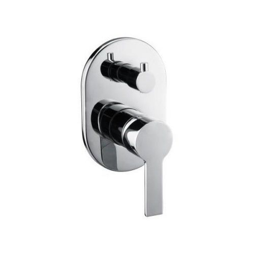 VILLA ROUND BATHROOM BATH &amp; SHOWER WALL MIXER + DIVERTER