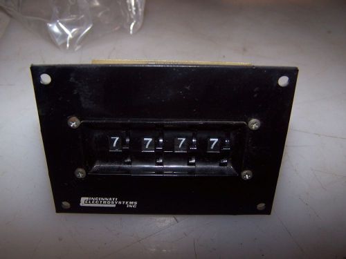 NEW CINCINNATI 829AC THUMBWHEEL 4 DIGIT COUNTER 0 TRUE