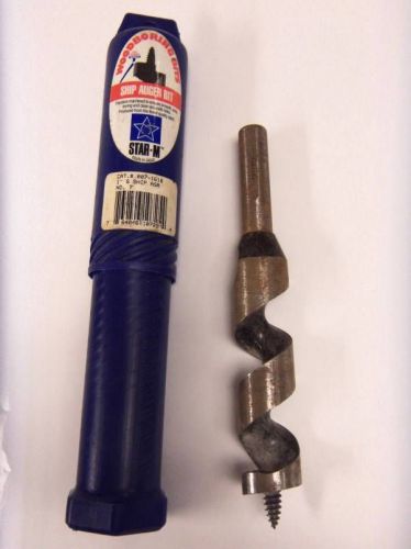 Star-M  Wood Boring Bits 1&#034; Ship Auger Bit Cat. # 007-1616 AO