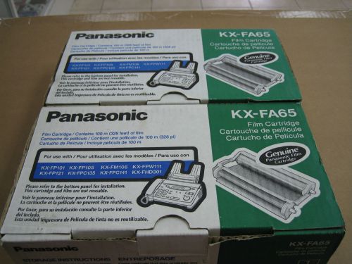 New Genuine Panasonic Film Cartridge KX-FA65- LOT OF 2