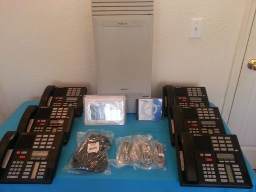 Norstar Nortel Office Phone System MICS 0x32 4.1 software /  6 M7310 phones