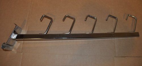 18&#034; Metal Slat Wall Display Bracket Hook clothing Rack Lot of 21