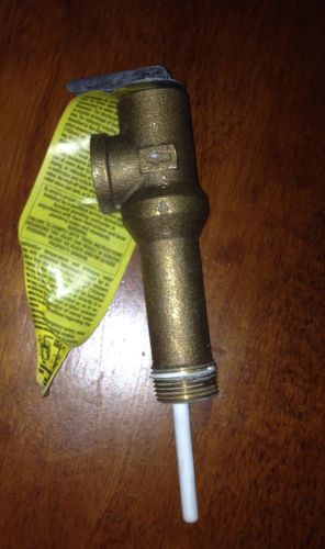 Watts Water Heater Temperature &amp; Pressure Relief Valve Copper 3/4&#034;