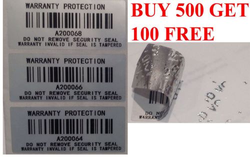 Warranty void sticker tamperproof label 45mm x 20mm security seal protection for sale