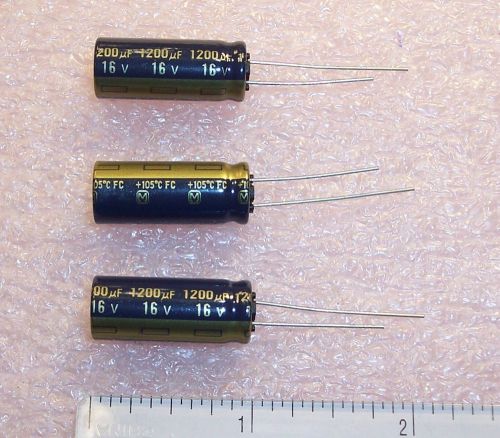 QTY (10)  1200uf 16V 105&#039; LOW IMPEDANCE ELECTROLYTIC EEUFC1C122 PANASONIC ROHS