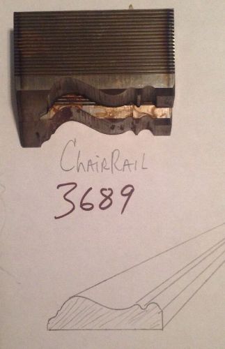 Lot 3689 Chair Rail Moulding Weinig / WKW Corrugated Knives Shaper Moulder