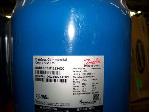 Danfoss Commercial Compressor 460V 3PH 60Hz LR120A # SM125S4QC