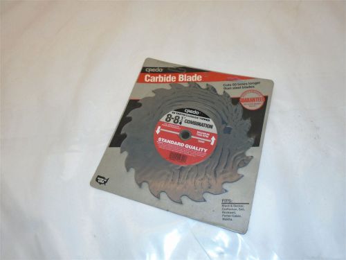 CREDO 12301 CARBIDE TIPPED 8-8-1/4&#034; COMBINATION 20 TEETH SAW BLADE NEW