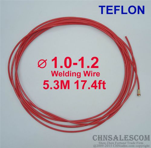 European style mig mag teflon liner 1.0-1.2 welding wire connectors 5.3m 17.4ft for sale