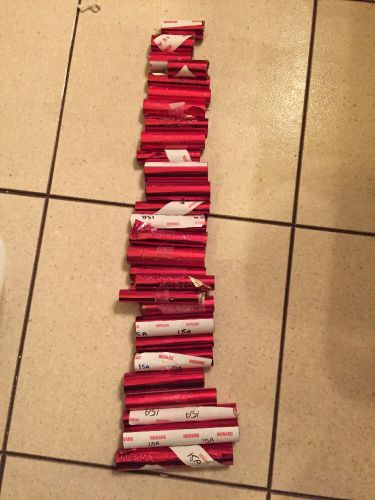 29 rolls Howard Foil for Hot Stamping machine imprint Red 15A Kingsley lot