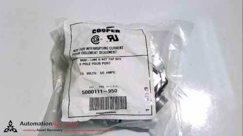 COOPER CROUSE-HINDS 5000111-950-MULTIBOX 4PORT MINI 5P, NEW