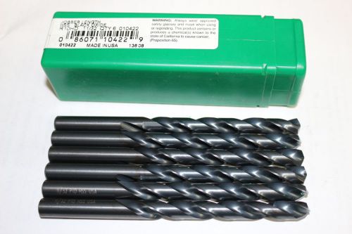 11 new PTD 11/32&#034; R10HD Jobber Length HSS Precision Twist Drills Black Oxide USA