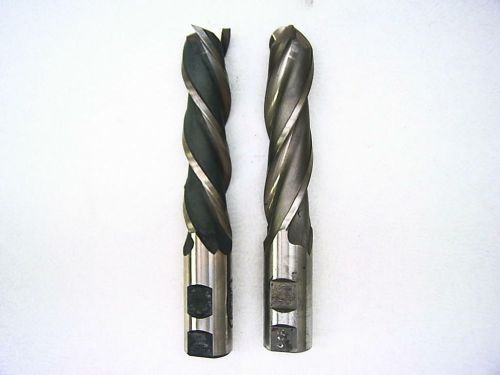 End Mill 3 Flute 1&#034; Shank 4&#034; LOC HSS Lot of 2