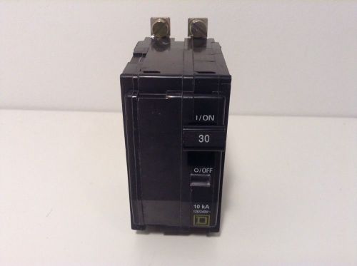 Square D QOB230  Circuit Breaker 30A 240V 2P 2 Pole Bolt-In HACR - New!