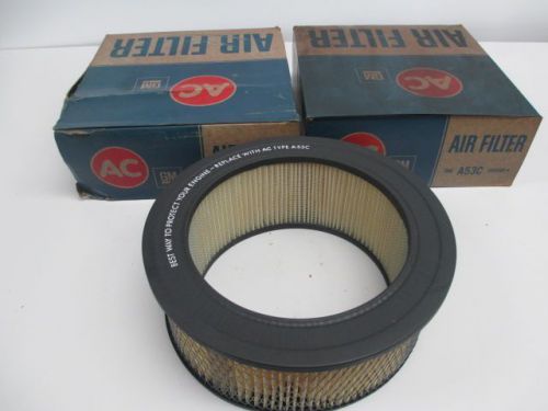 Lot 2 new gm 1553109 a53c air filter element 6-5/8in id 8-3/4in od d232478 for sale