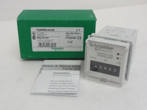 151096 New In Box, Schneider TDRPRO-5100 Multi-Function Timer, 12/240VAC/DC