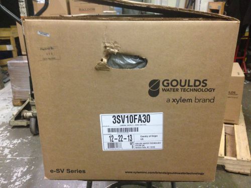 GOULDS 3SV10FA30 10 STG ESV SS VERTICAL WATER PUMP LIQUID END GRUNDFOS CR3 CR 3