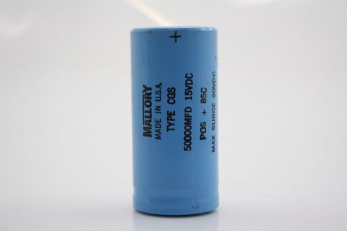 Mallory capacitor 50000uf 15VDC 0180-2782