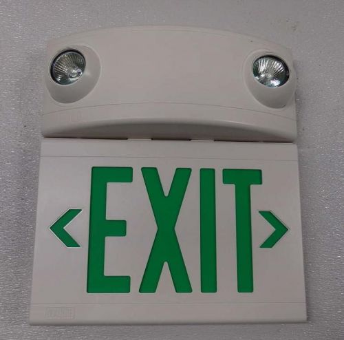 Hubbell dual lite exit sign emergency light ltugwdi for sale