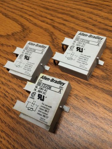 LOT of 3 Allen Bradley 100-FSV136 surge suppressor varistor module series A