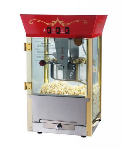 Popcorn Machine Maker Poppers Commercial Home Theater Equipment Cart Supply NEW