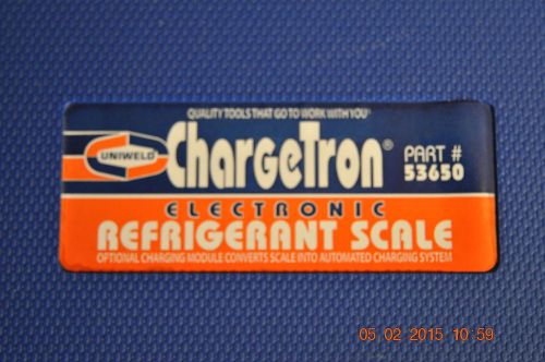 UNIWELD ChargeTron Electronic Refrigerant Scale #53650 in case