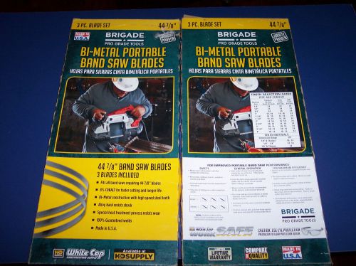 BRIGADE Porta-Band Saw Blades 444BR10837, 5 Blades 44 7/8&#034; 24 TPI New In box.