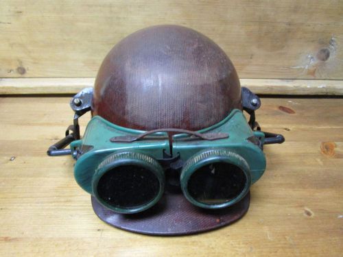 VINTAGE STEAMPUNK WELDING GOGGLES &amp; HELMET - COOL!!!!!!!!