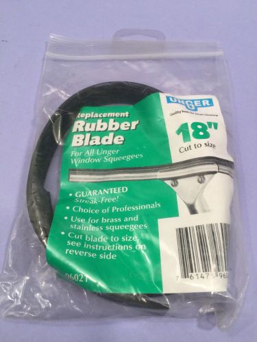 Unger 18&#034;, squeegee replacement rubber blade 96021 cut to size  for all unger for sale