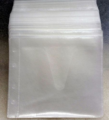 Double Side CD DVD Plastic Sleeve Envelope 100pk White