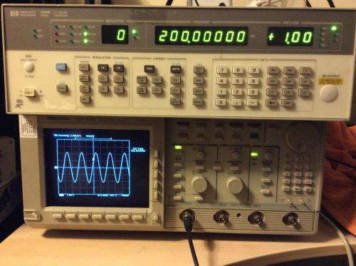 HP 8656B Signal Generator 0.1-990MHz  Green Display #1