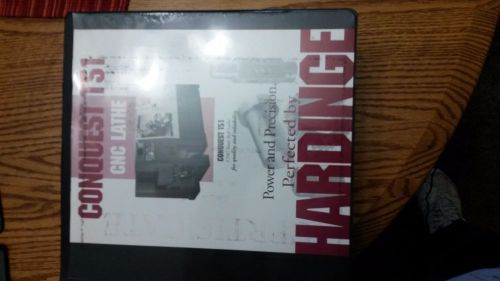 Hardinge T51/GE Fanuc 18-T Lathe, operator, maintenance and parts manual