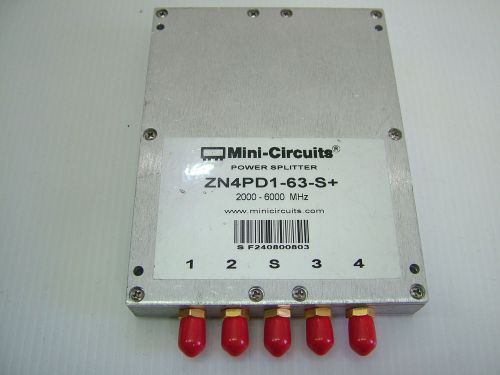 2 - 6GHz 4 Way Splitter ZN4PD1-63-S+ SMA