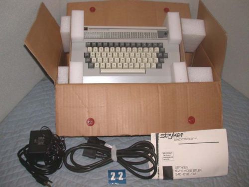 Stryker Endoscope Video Typewriter VTW-120  Free S/H