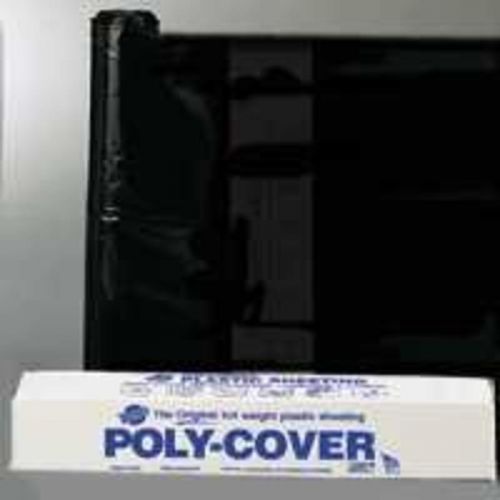 Waterproof Polyfilm, 4 mil T, 3&#039; W x 200&#039; L, Black, Plastic Warp Brothers 4X3BB