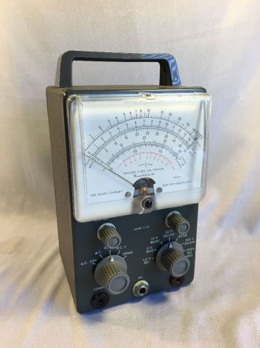 Heathkit V-7A  Vacuum Tube Voltmeter  POWERS ON